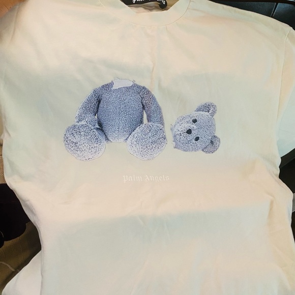 Palm Angels Cream Kill The Bear T-Shirt - Picture 2 of 7